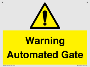 Warning Automated Gate